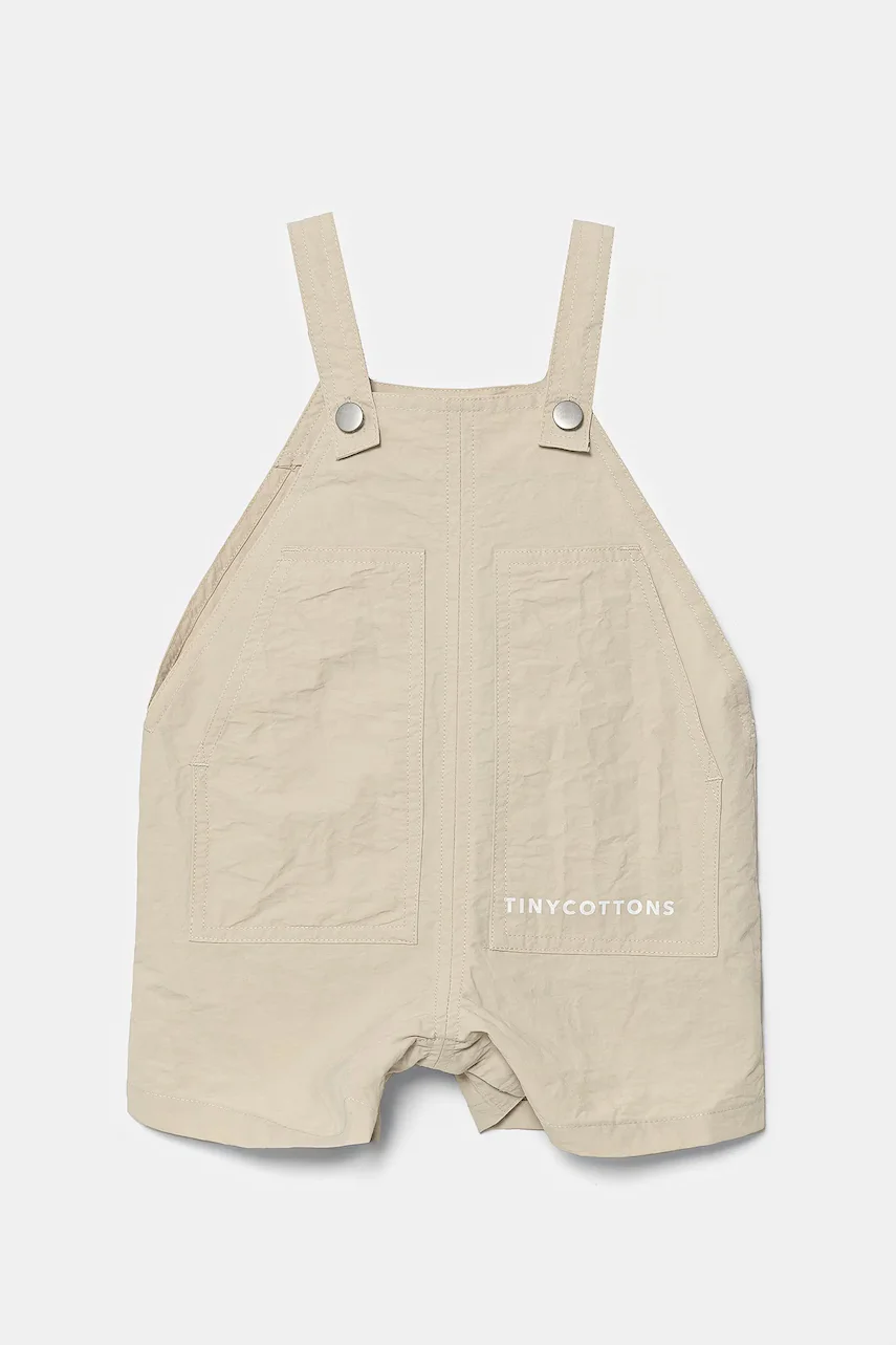 Tinycottons Бебешки къс гащеризон SOLID SHORT DUNGAREE