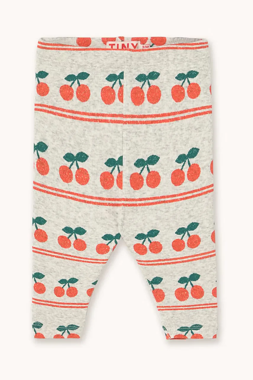 Tinycottons Бебешки памучен клин CHERRY PATTERN RIB BABY PANT