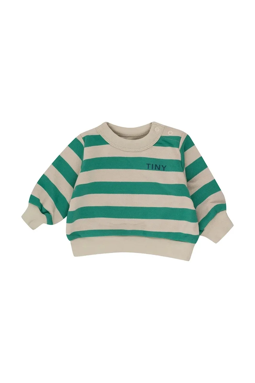 Tinycottons Бебешки памучен суичър STRIPES BABY SWEATSHIRT
