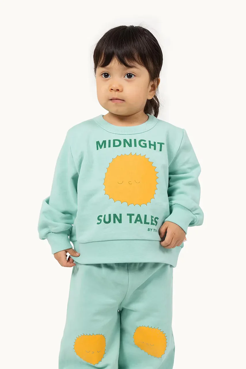 Tinycottons Бебешки памучен суичър SUN TALES GRAPHIC BABY SWEATSHIRT