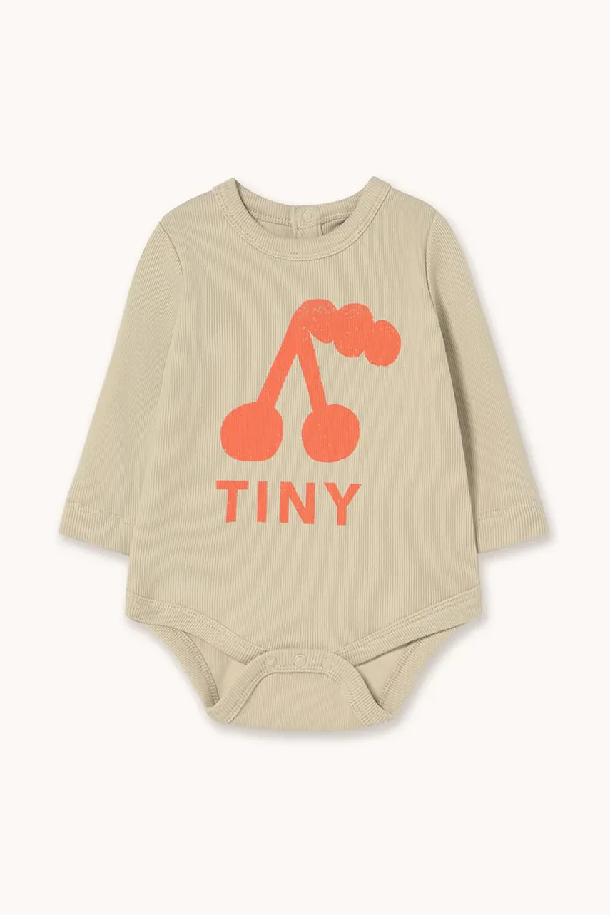 Tinycottons Бебешко боди CHERRY GRAPHIC RIB BODY
