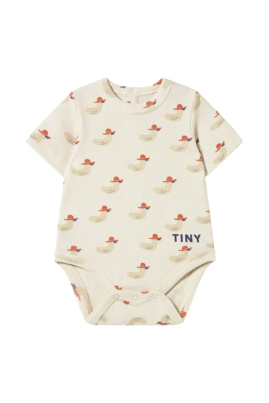 Tinycottons Бебешко боди DUCKS RIB BODY