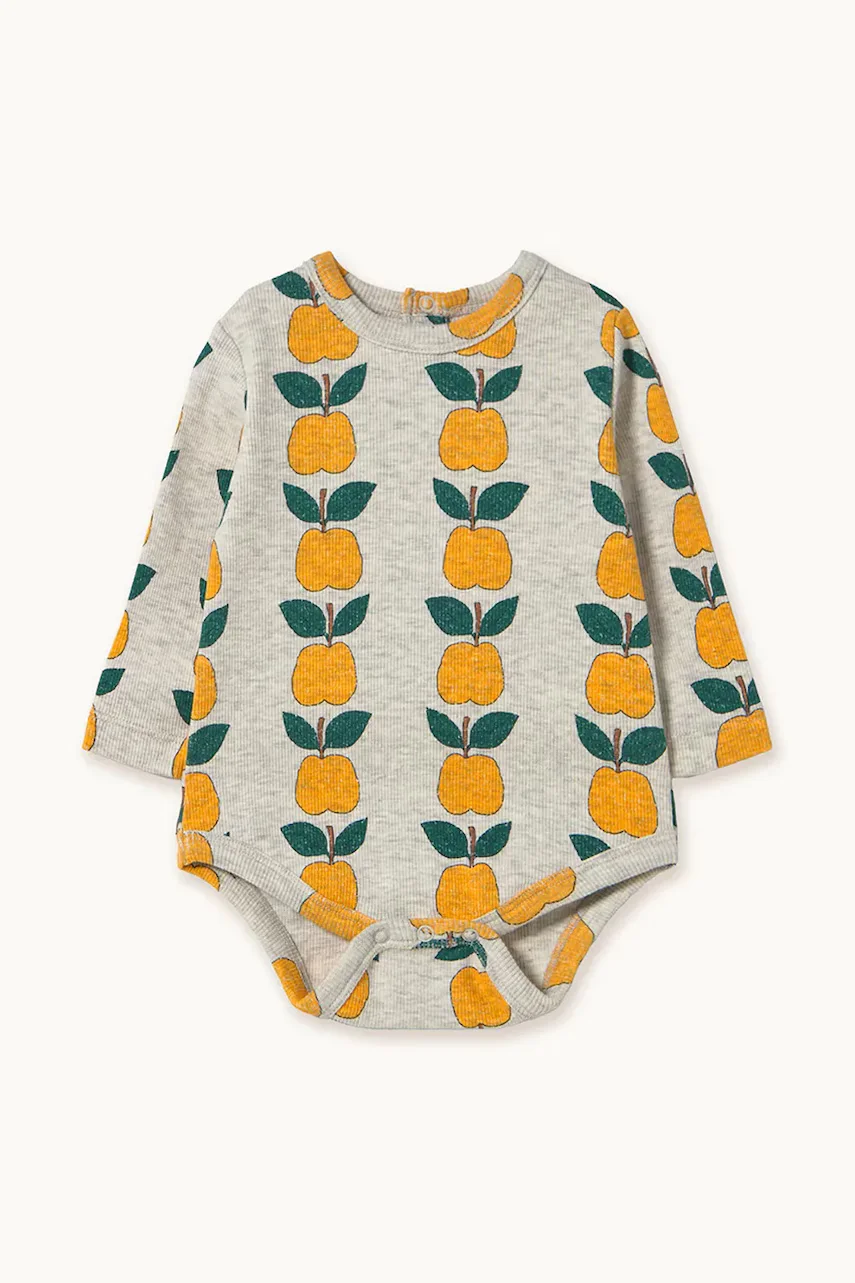 Tinycottons Бебешко боди от памук APPLES RIB BODY