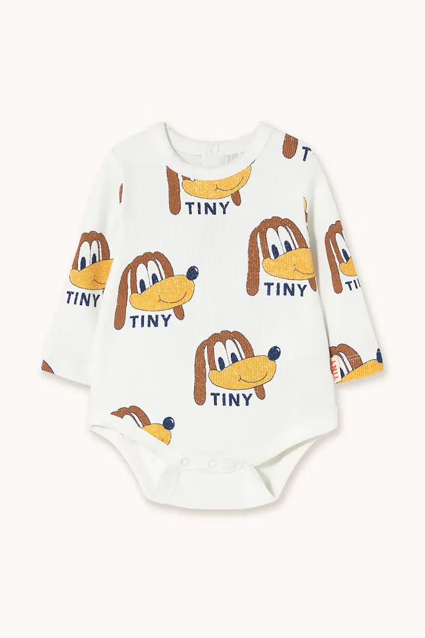 Tinycottons Бебешко боди от памук DOGS RIB BODY