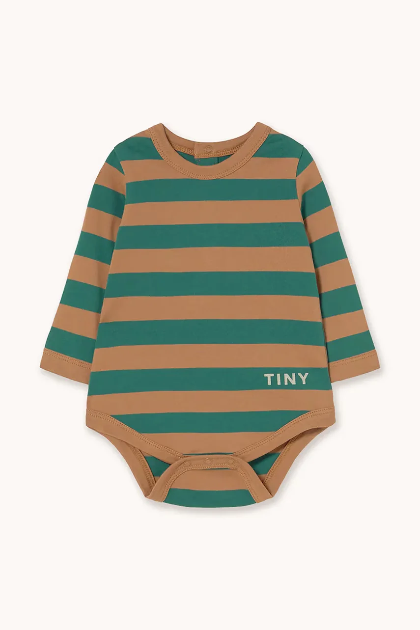 Tinycottons Бебешко боди от памук STRIPES KNIT BODY