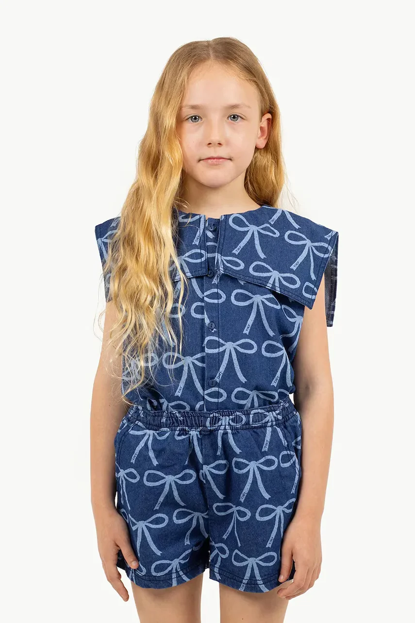 Tinycottons Детска блуза от деним BOWS BLOUSE