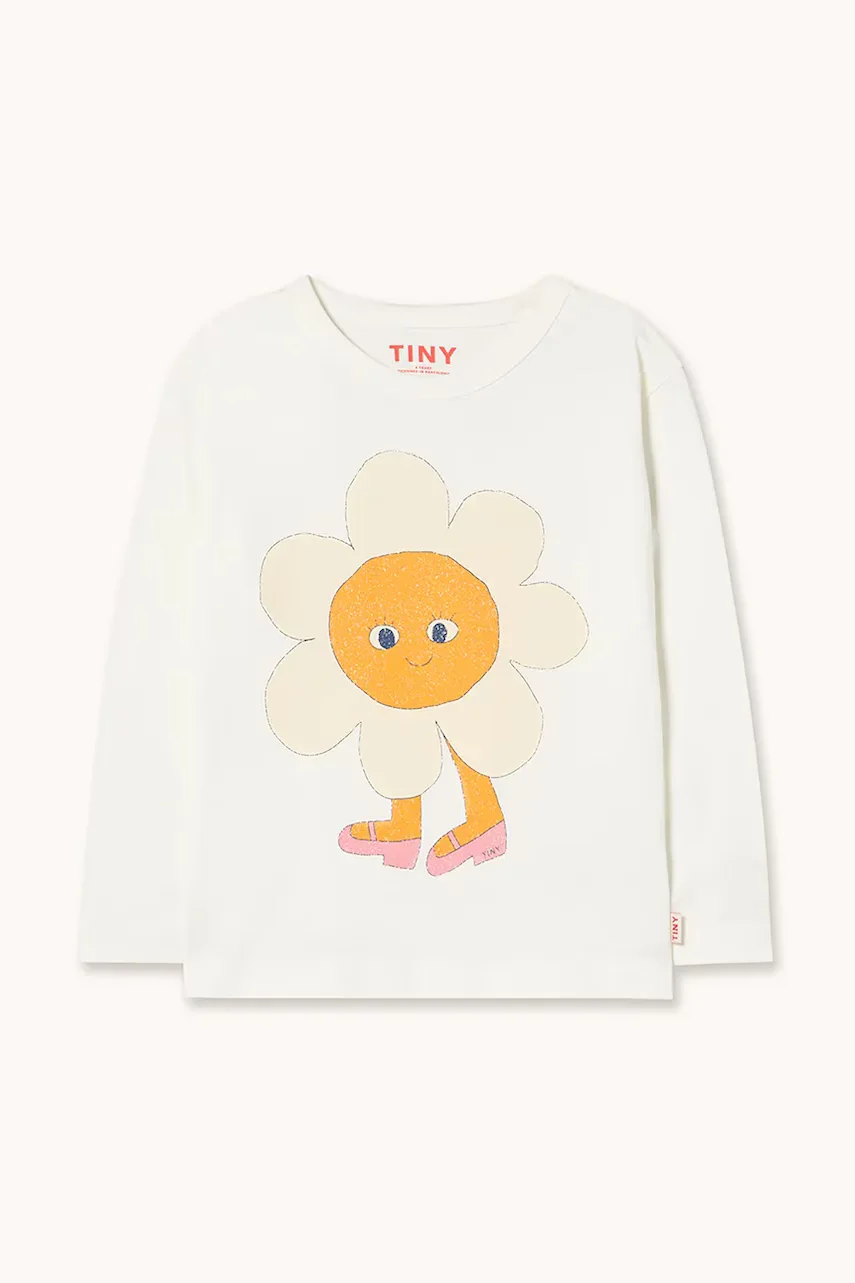 Tinycottons Детска блуза с дълги ръкави FLOWER GRAPHIC SLEEVE TEE