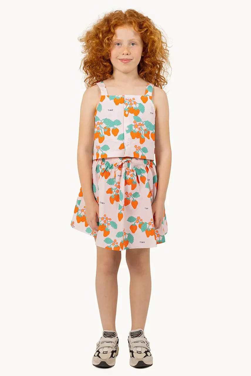 Tinycottons Детска памучна пола STRAWBERRIES SKIRT