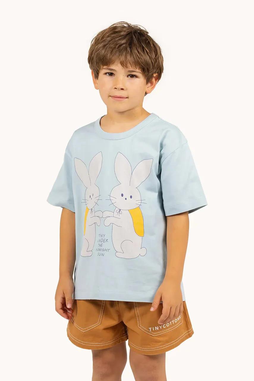 Tinycottons Детска памучна тениска BUNNIES GRAPHIC TEE