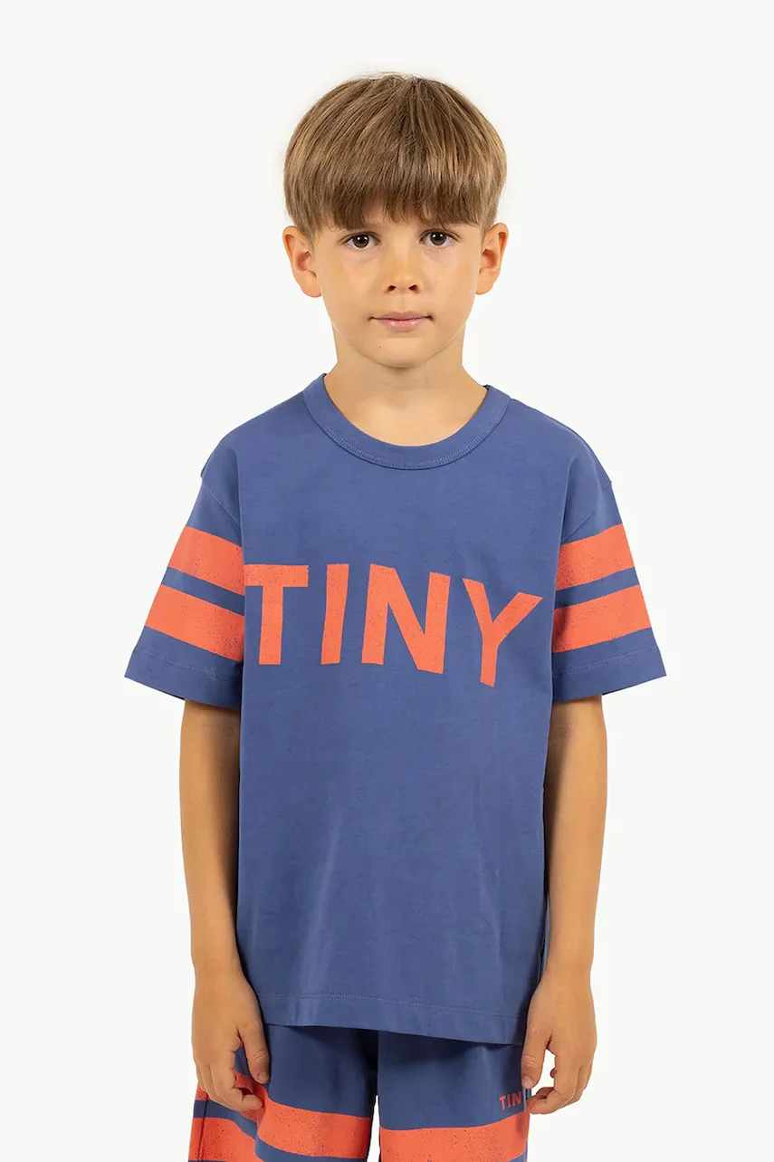 Tinycottons Детска памучна тениска STRIPES LOGO TEE