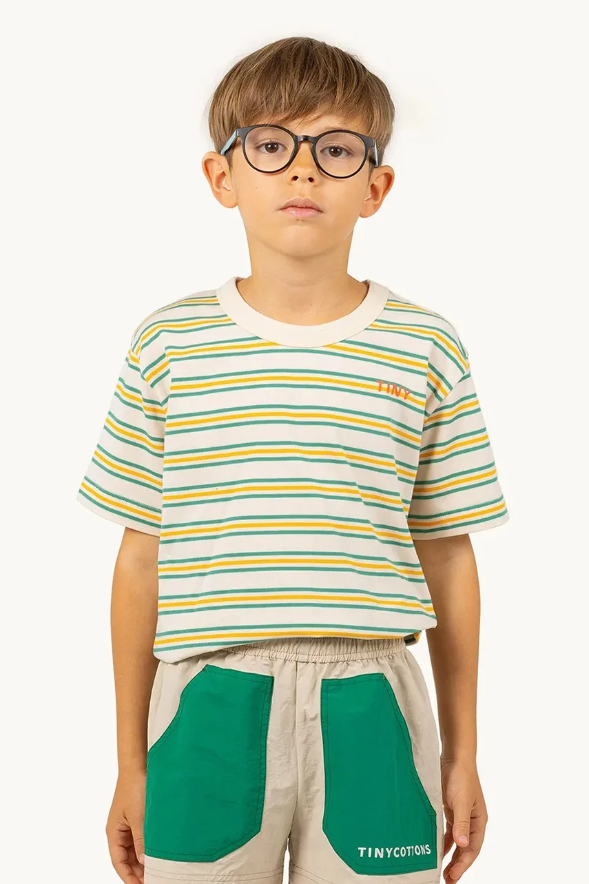 Tinycottons Детска памучна тениска STRIPES MULTICOLOR TEE