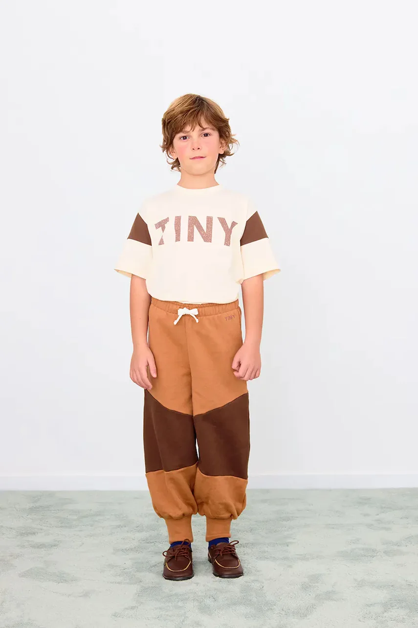 Tinycottons Детска памучна тениска TINY COLOR BLOCK TEE