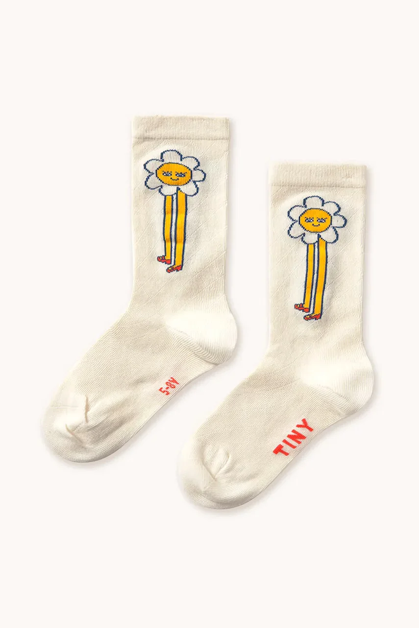 Tinycottons Детски чорапи DAISIES MEDIUM HEIGHT SOCKS