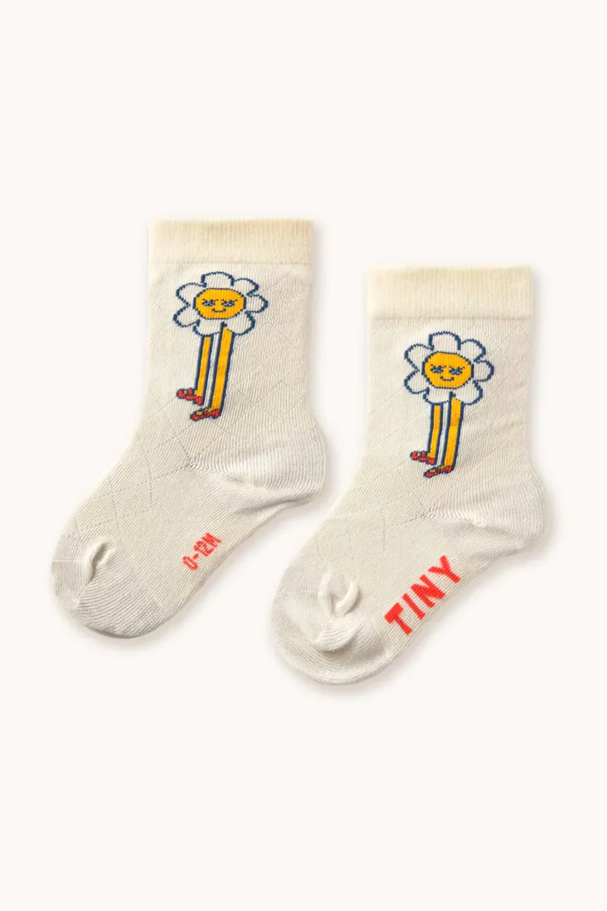 Tinycottons Детски чорапи DAISIES MEDIUM HEIGHT SOCKS
