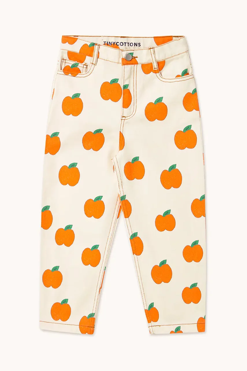 Tinycottons Детски дънки APPLES STRAIGHT JEANS