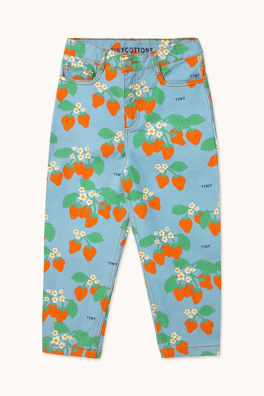 Tinycottons Детски дънки STRAWBERRIES STRAIGHT JEANS