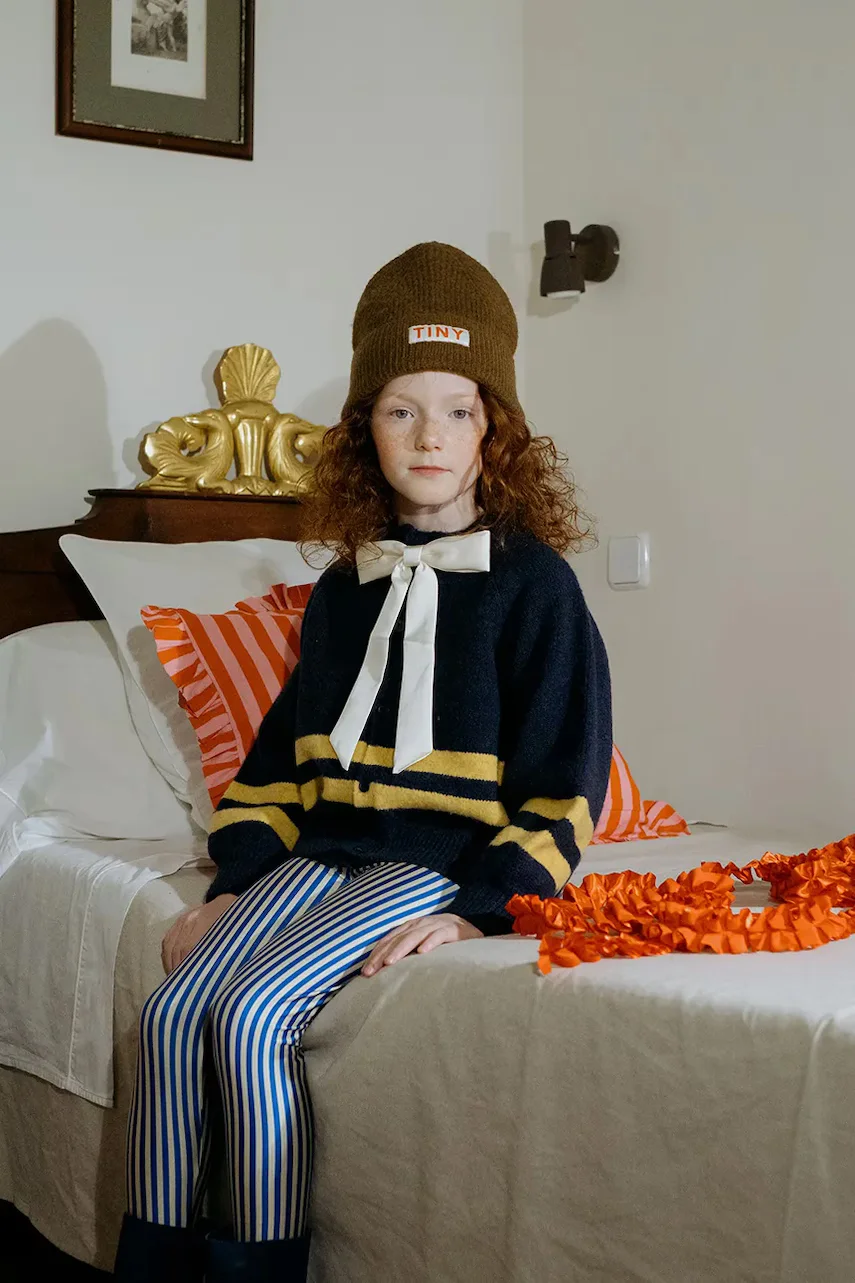 Tinycottons Детски клин STRIPES SHINY LEGGINGS