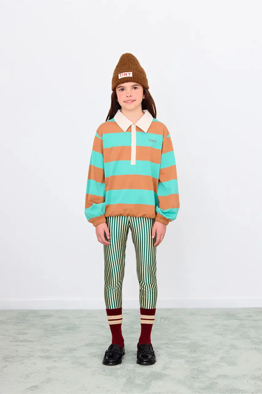 Tinycottons Детски клин STRIPES SHINY LEGGINGS