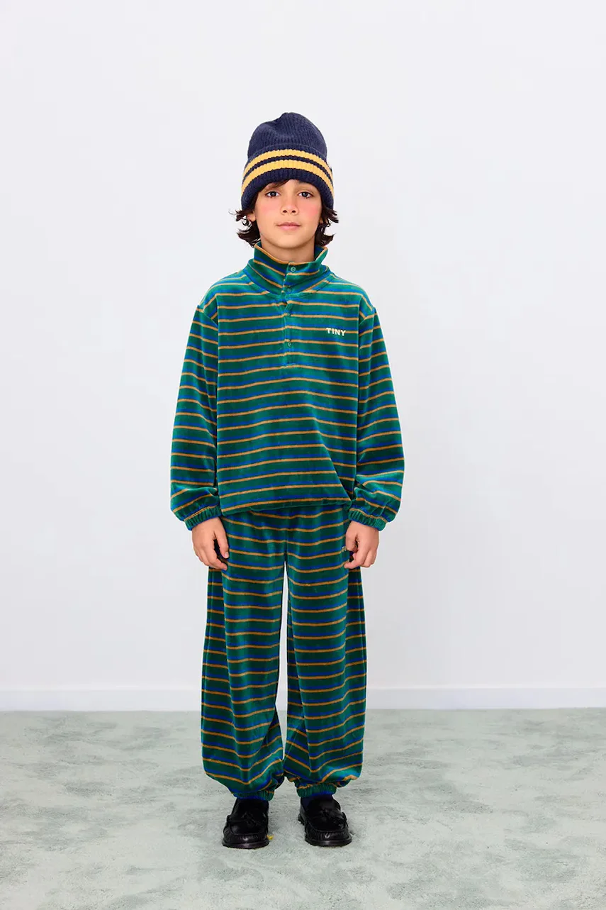 Tinycottons Детски памучен спортен панталон DUO STRIPES SWEATPANT