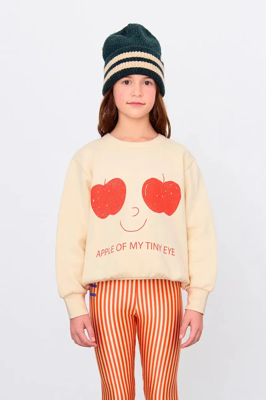 Tinycottons Детски памучен суичър APPLES EYES GRAPHIC SWEATSHIRT