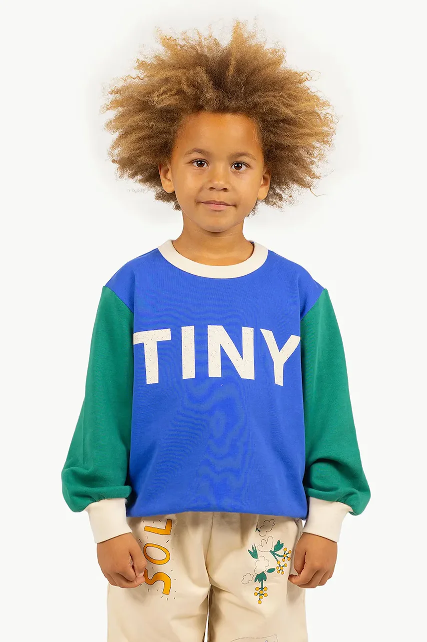 Tinycottons Детски памучен суичър COLOR BLOCK SWEATSHIRT