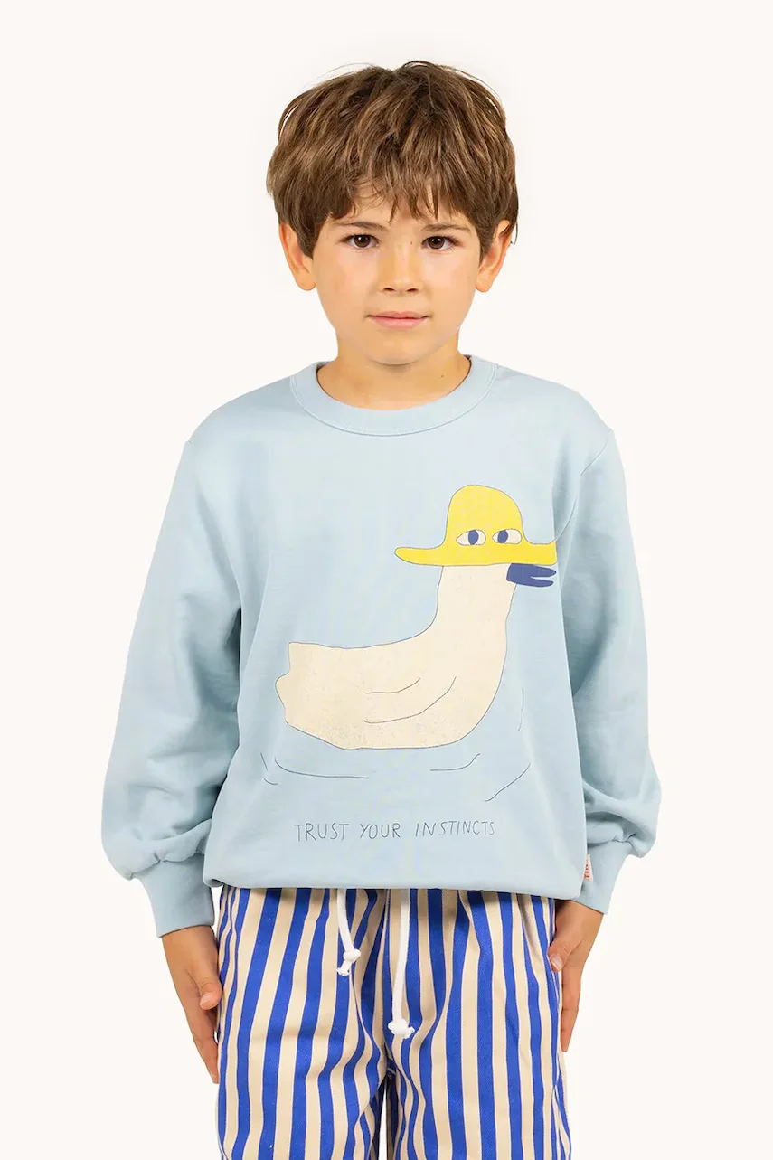 Tinycottons Детски памучен суичър DUCK GRAPHIC SWEATSHIRT