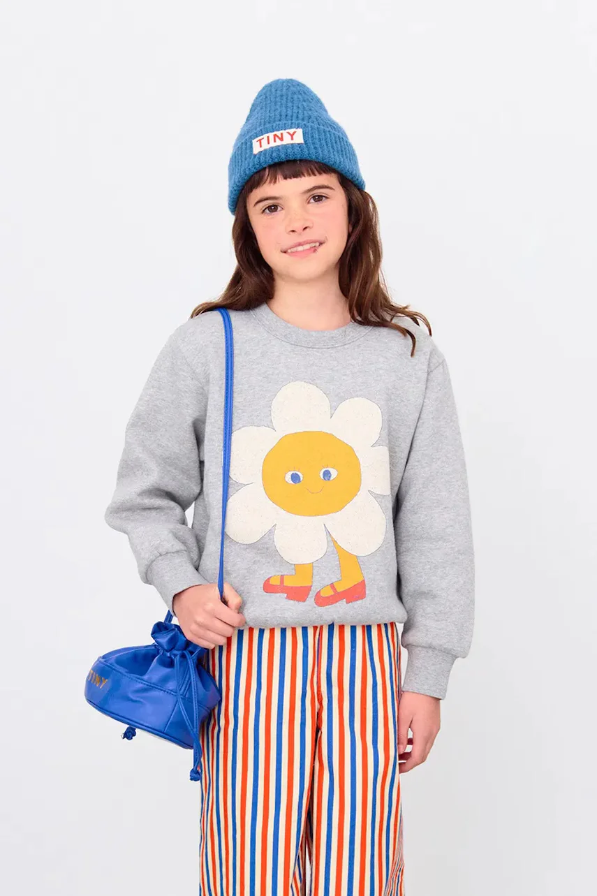 Tinycottons Детски памучен суичър FLOWER GRAPHIC SWEATSHIRT