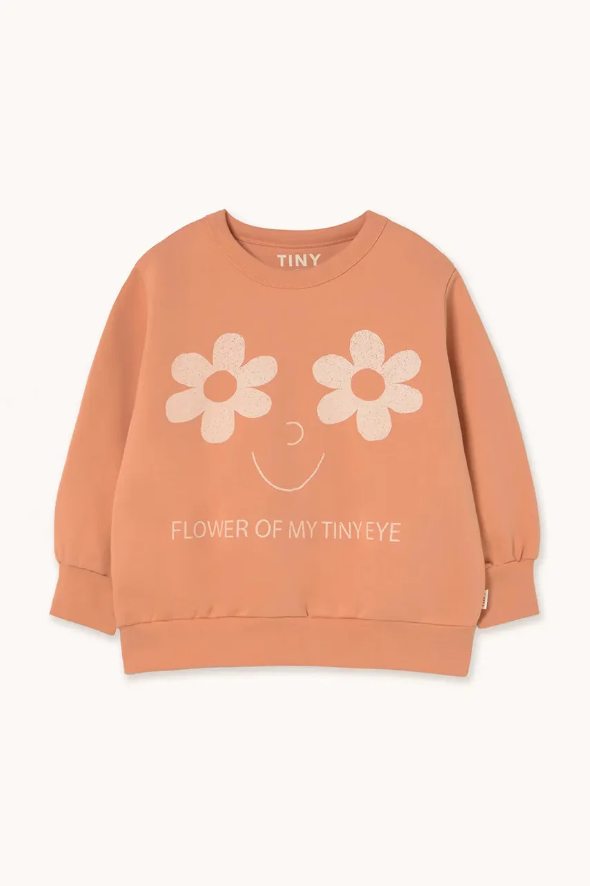 Tinycottons Детски памучен суичър FLOWERS EYES GRAPHIC SWEATSHIRT