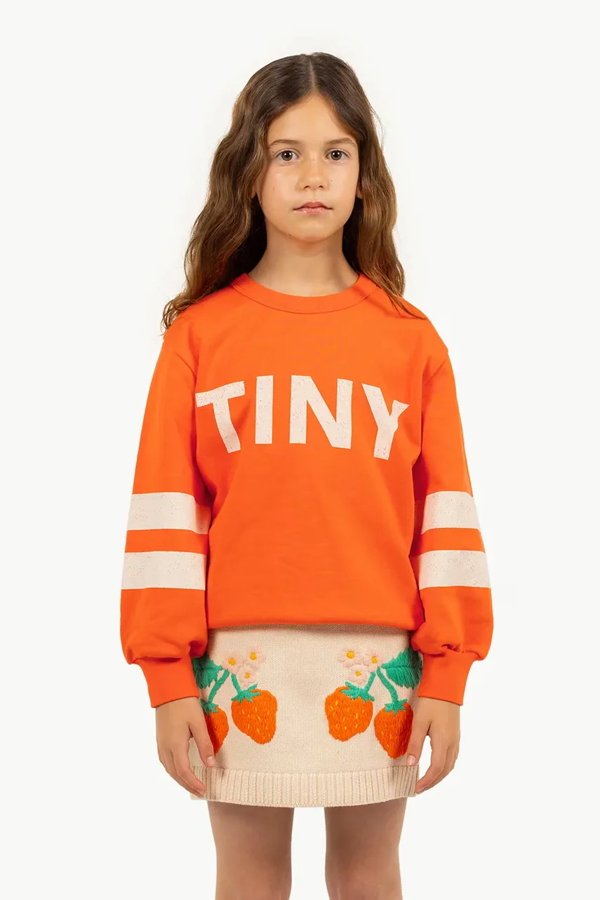 Tinycottons Детски памучен суичър STRIPES LOGO SWEATSHIRT