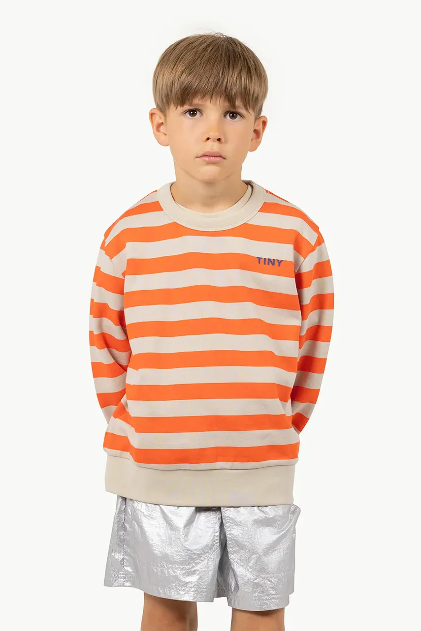 Tinycottons Детски памучен суичър STRIPES SWEATSHIRT