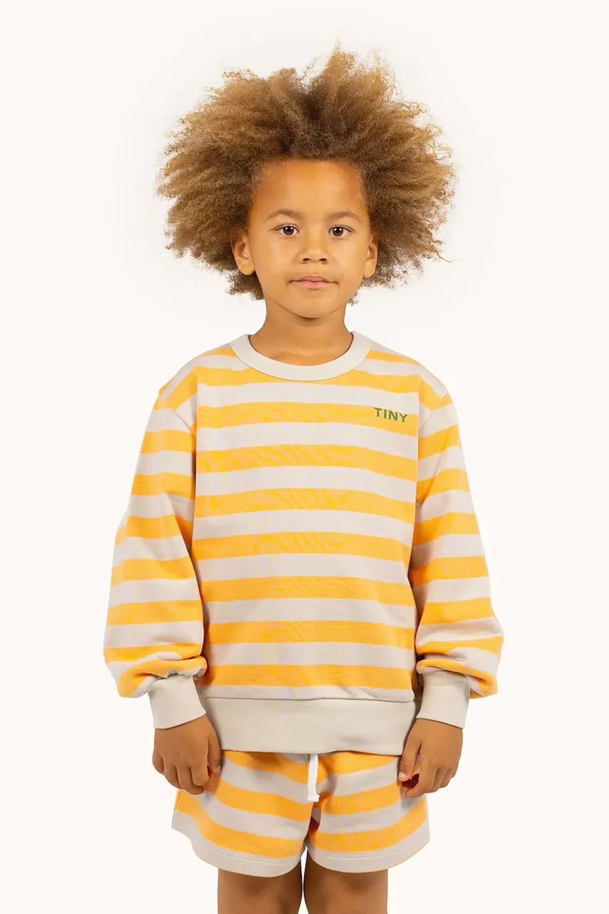 Tinycottons Детски памучен суичър STRIPES SWEATSHIRT