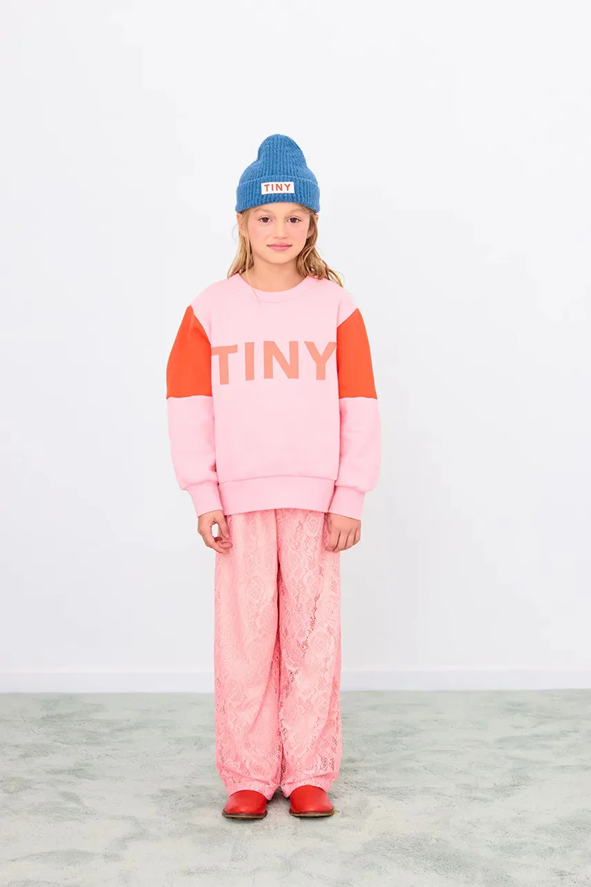 Tinycottons Детски памучен суичър TINY COLOR BLOCK SWEATSHIRT