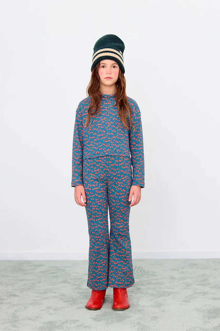Tinycottons Детски панталон MINI APPLES RIB PANT