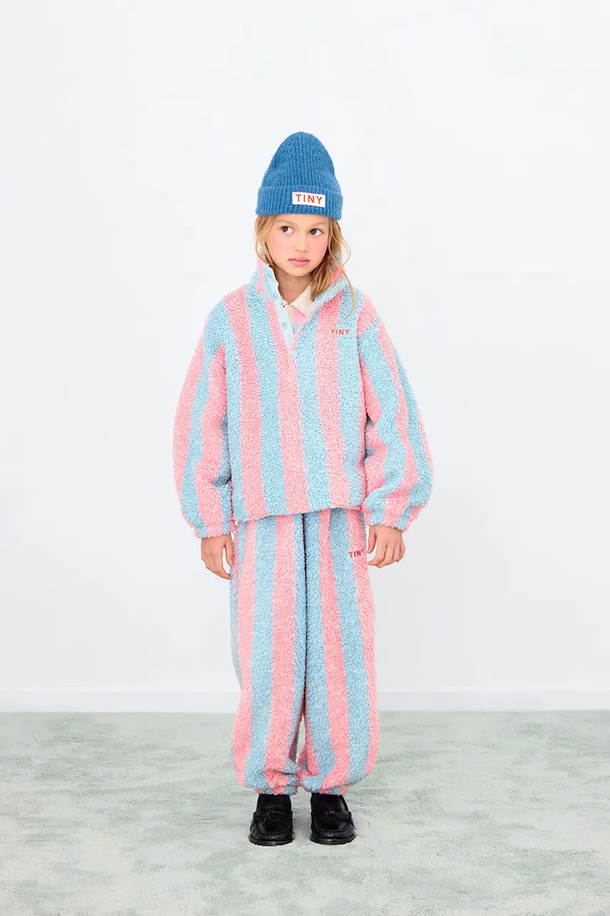 Tinycottons Детски спортен панталон STRIPES SHERPA SWEATPANT