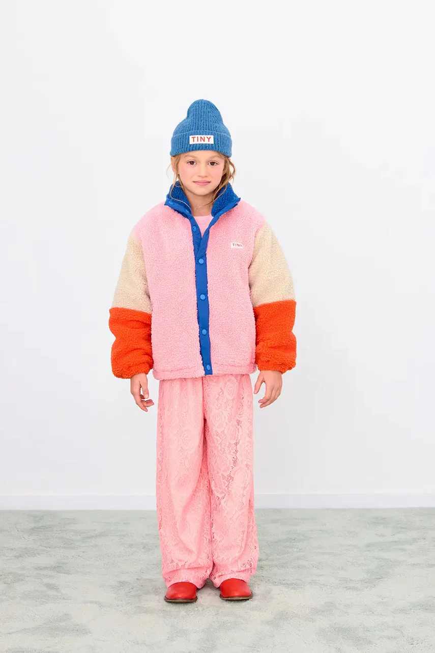 Tinycottons Детско яке COLOR BLOCK POLAR SHERPA JACKET