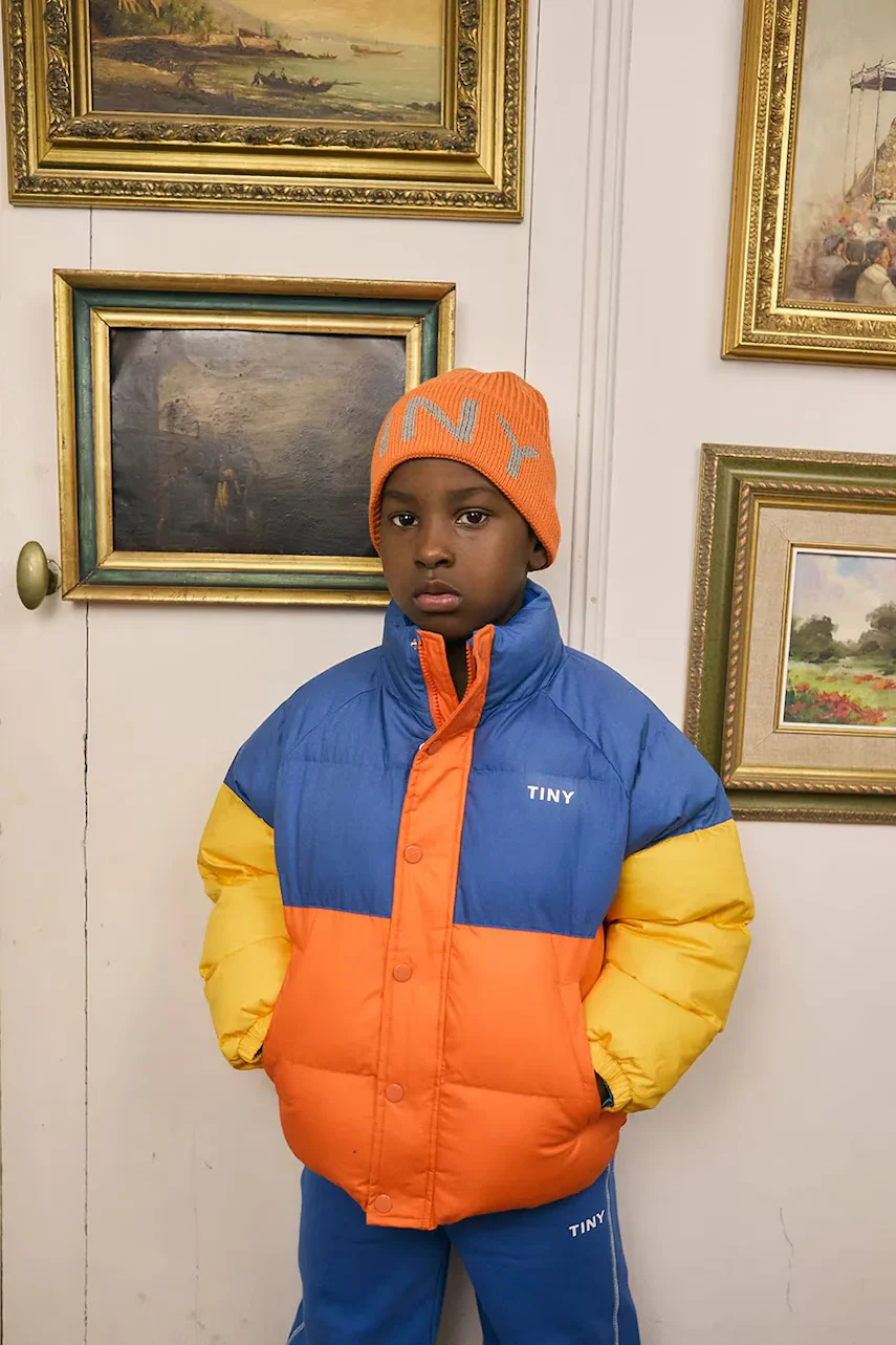 Tinycottons Детско яке COLOR BLOCK SHORT PADDED JACKET
