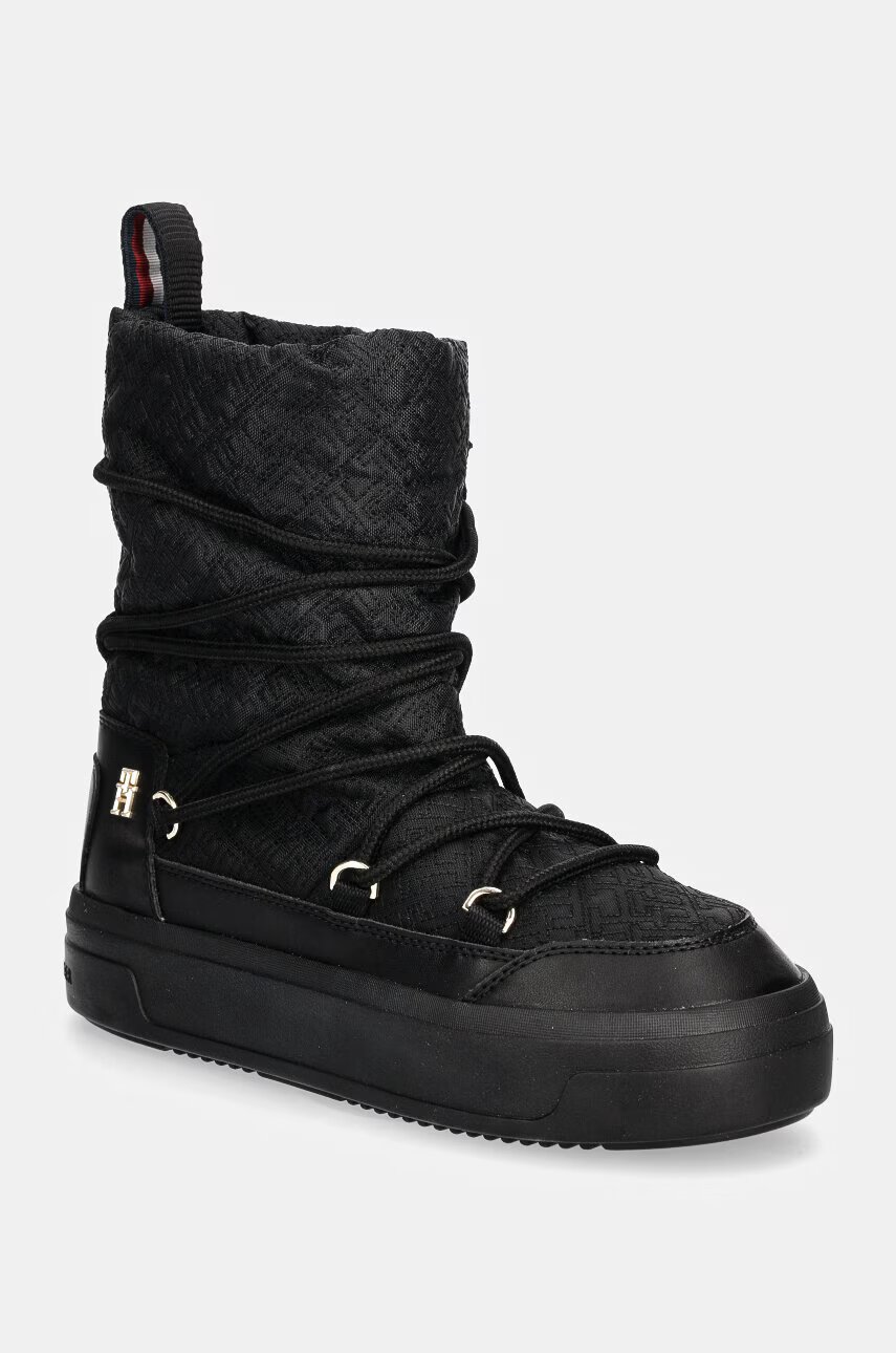 Tommy Hilfiger Апрески LACE-UP MONOGRAM SNOWBOOT