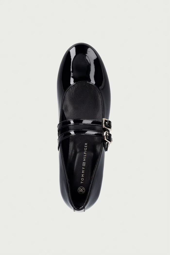 Tommy Hilfiger балеринки за деца черни T3A3-35131