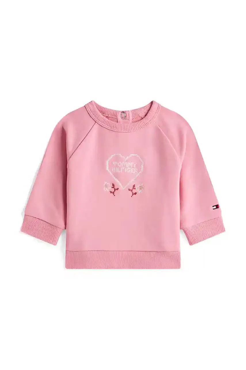 Tommy Hilfiger Бебешки суитшърт с коприна