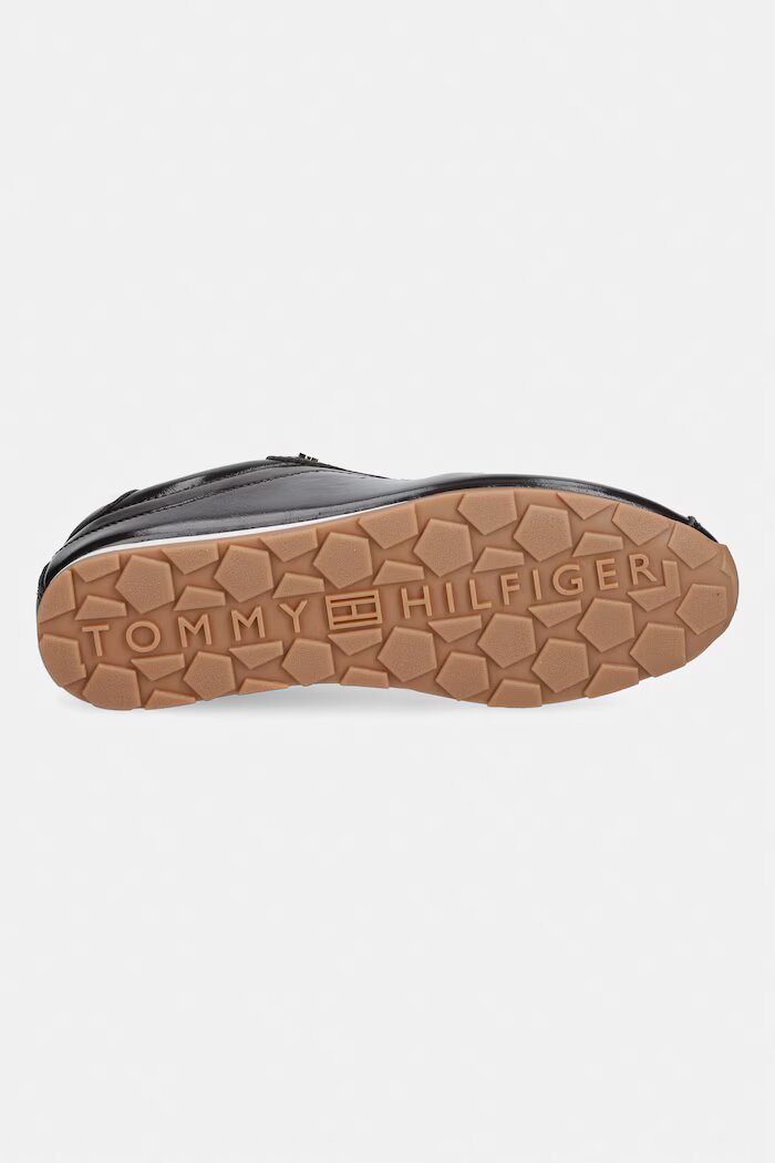 Tommy Hilfiger BELLA SNEAKER LEATHER маратонки дамски от кожа кафяви FW0FW09495