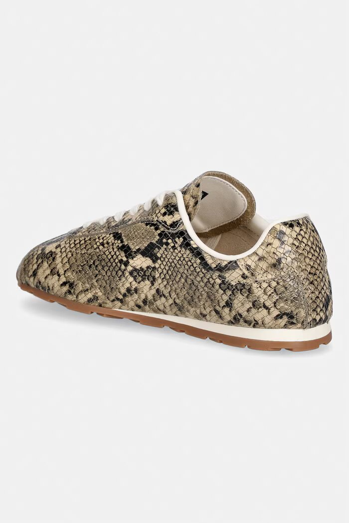Tommy Hilfiger BELLA SNEAKER SNAKE маратонки дамски от кожа бежови FW0FW09415