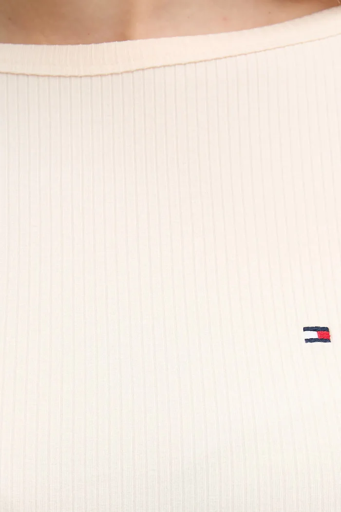 Tommy Hilfiger Блуза с дълги ръкави в бежово WW0WW47309