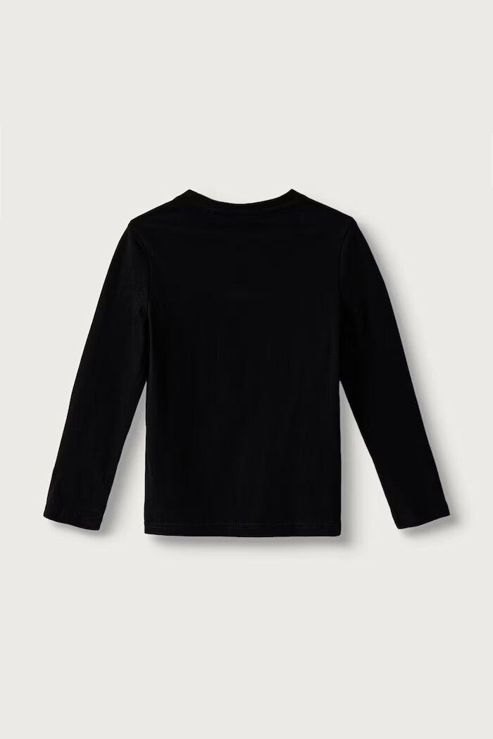 Tommy Hilfiger блуза с дълги ръкави за деца от памук черна UB0UB00309