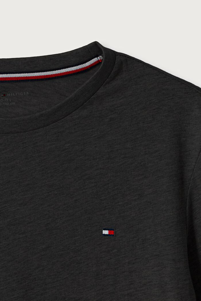 Tommy Hilfiger блуза с дълги ръкави за деца от памук черна UB0UB00309