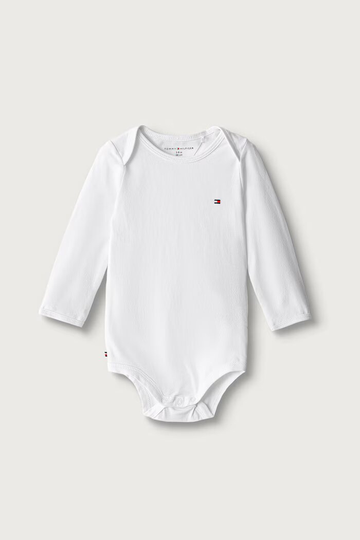 Tommy Hilfiger боди за бебе от памук с еластан 3 броя розово KN0KN02316