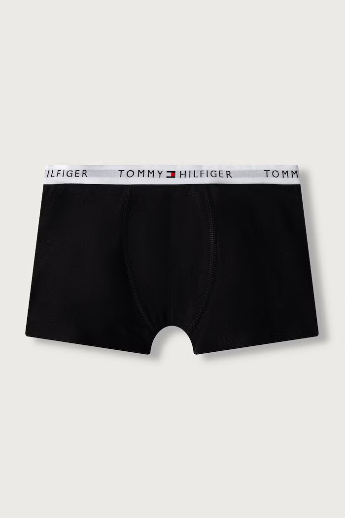 Tommy Hilfiger боксерки за деца от памук с еластан 3 броя черни UB0UB00606