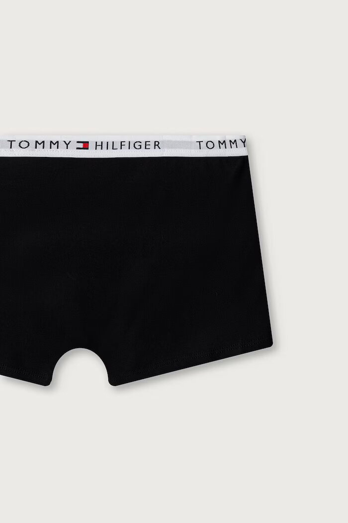 Tommy Hilfiger боксерки за деца от памук с еластан 3 броя черни UB0UB00606