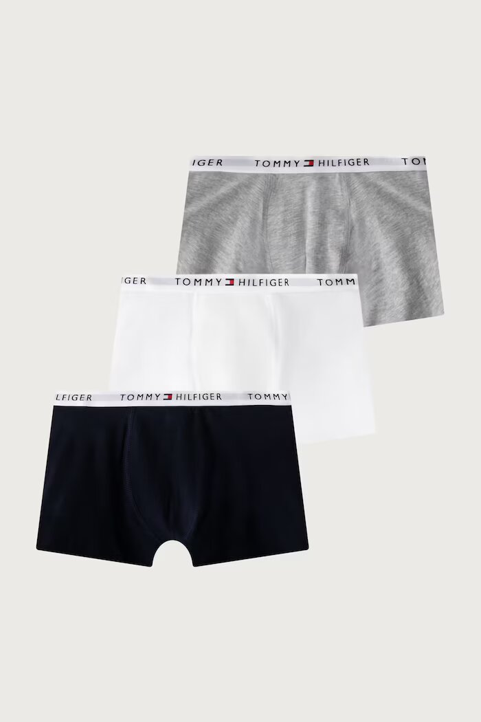 Tommy Hilfiger боксерки за деца от памук с еластан 3 броя сиви UB0UB00606