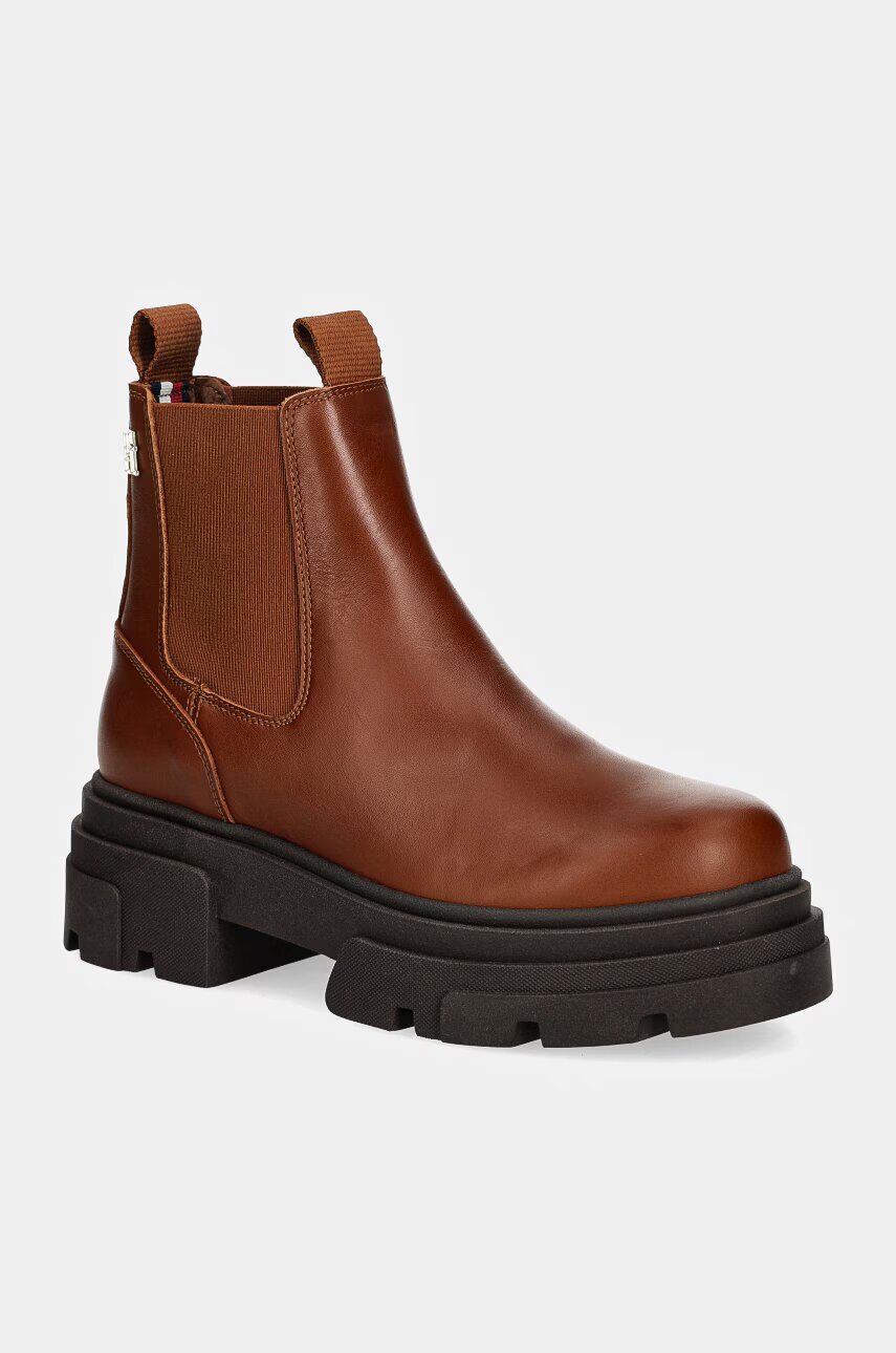 Tommy Hilfiger Боти челси COMBAT LEATHER LOW CHELSEA