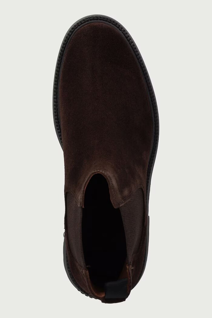 Tommy Hilfiger боти челси мъжки от велур CORPORATE CASUAL SUEDE CHELSEA кафяви FM0FM05952